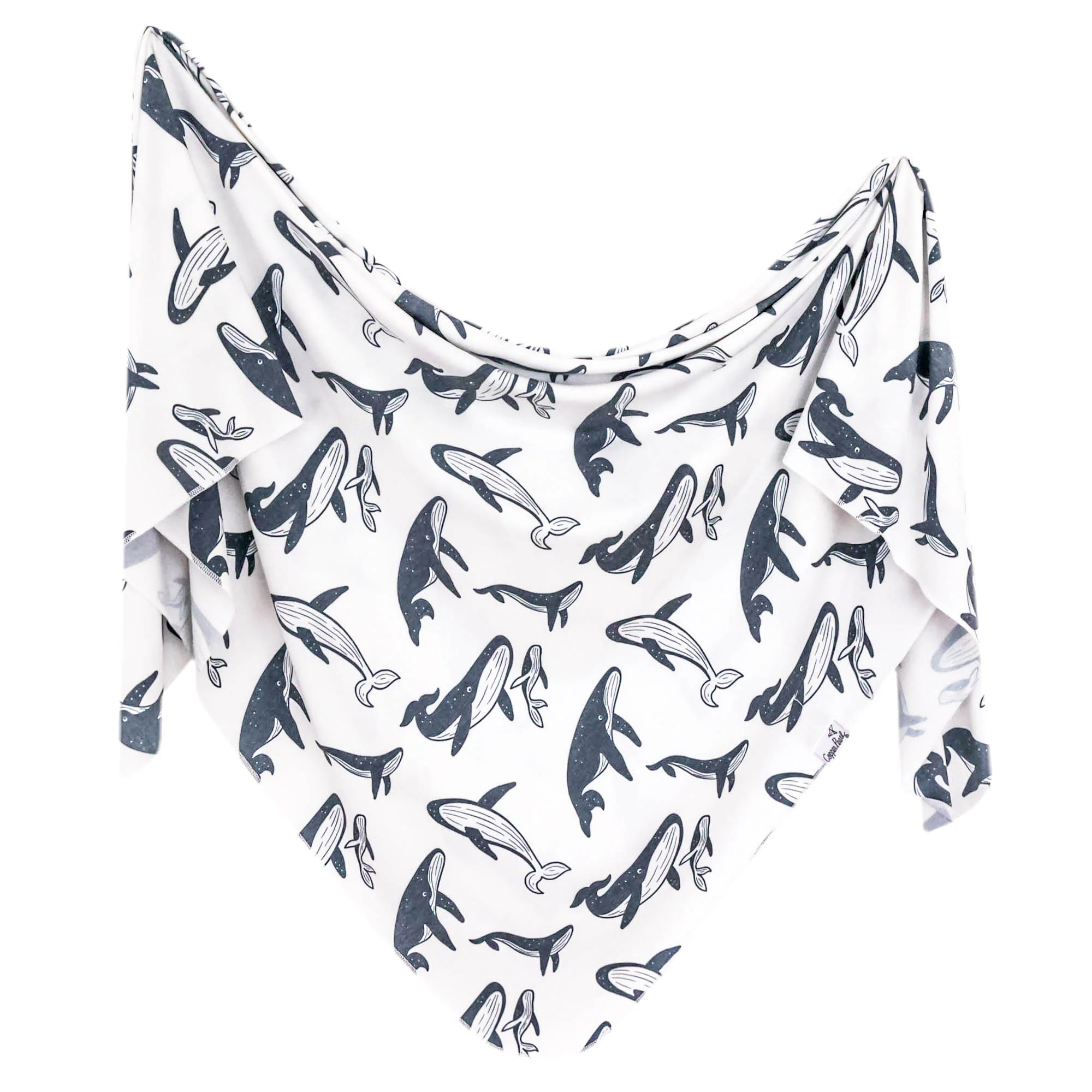 Image of Knit Swaddle Blanket - Cove