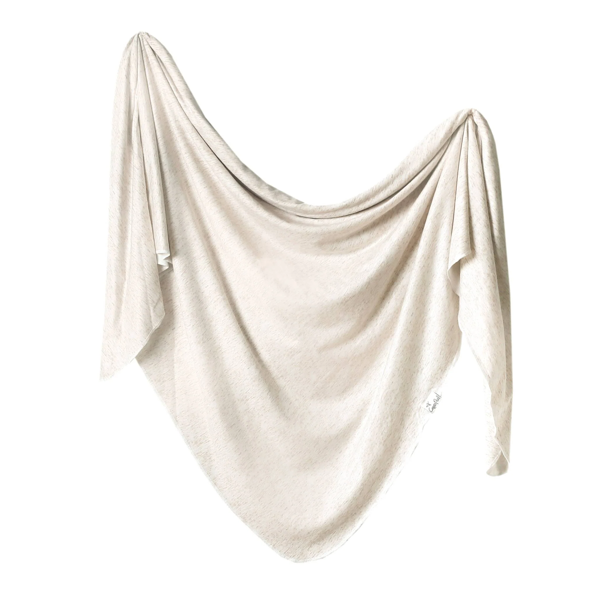 Image of Knit Swaddle Blanket - Oat