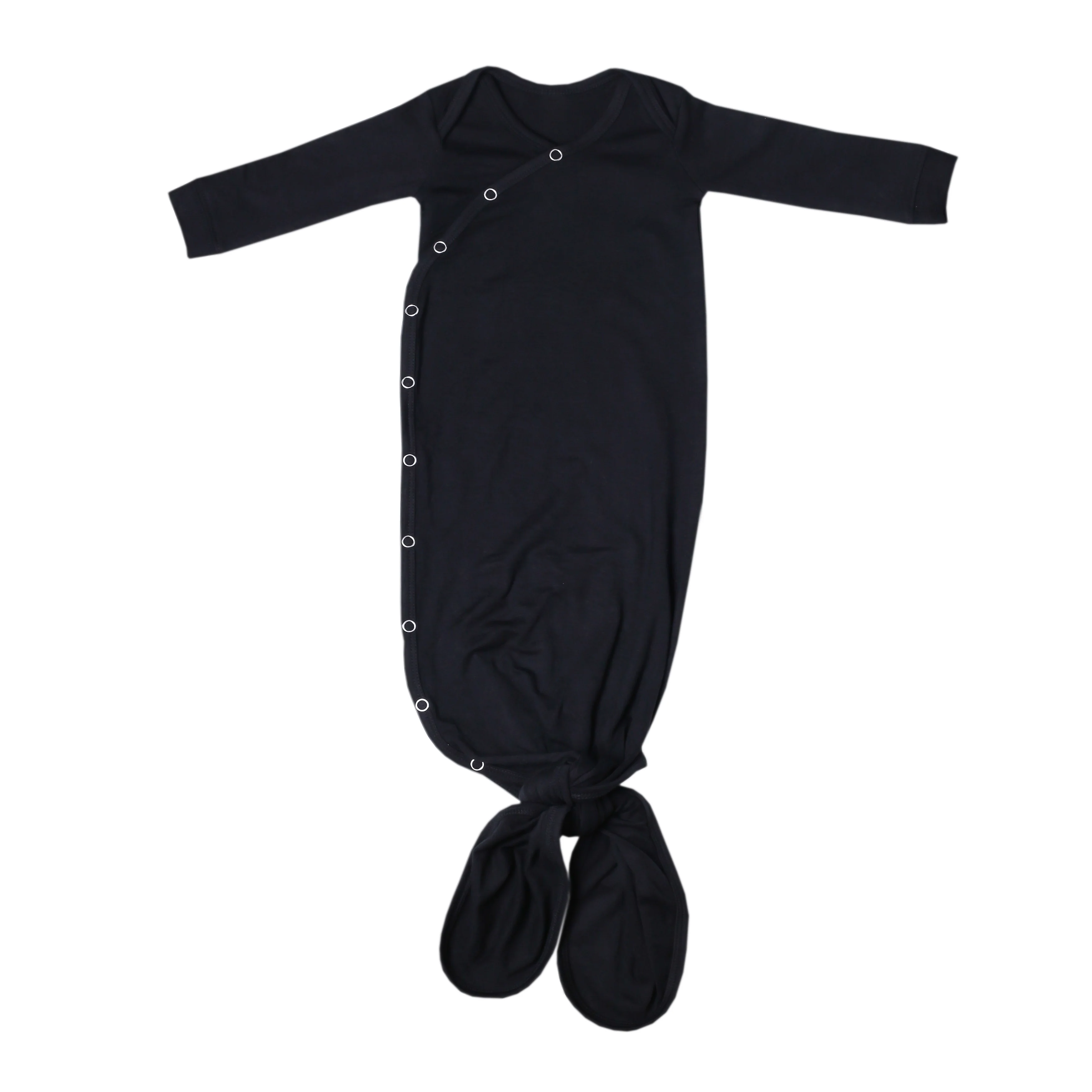 Image of Newborn Knotted Gown - Midnight