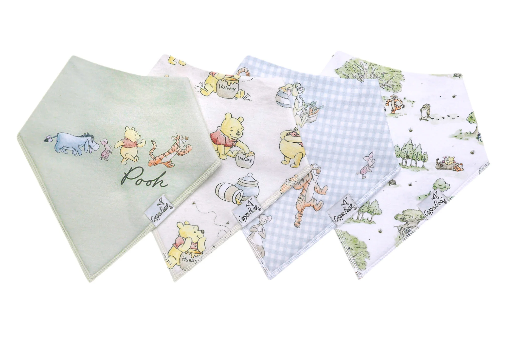 Image of Baby Bandana Bibs - Hundred Acre Wood