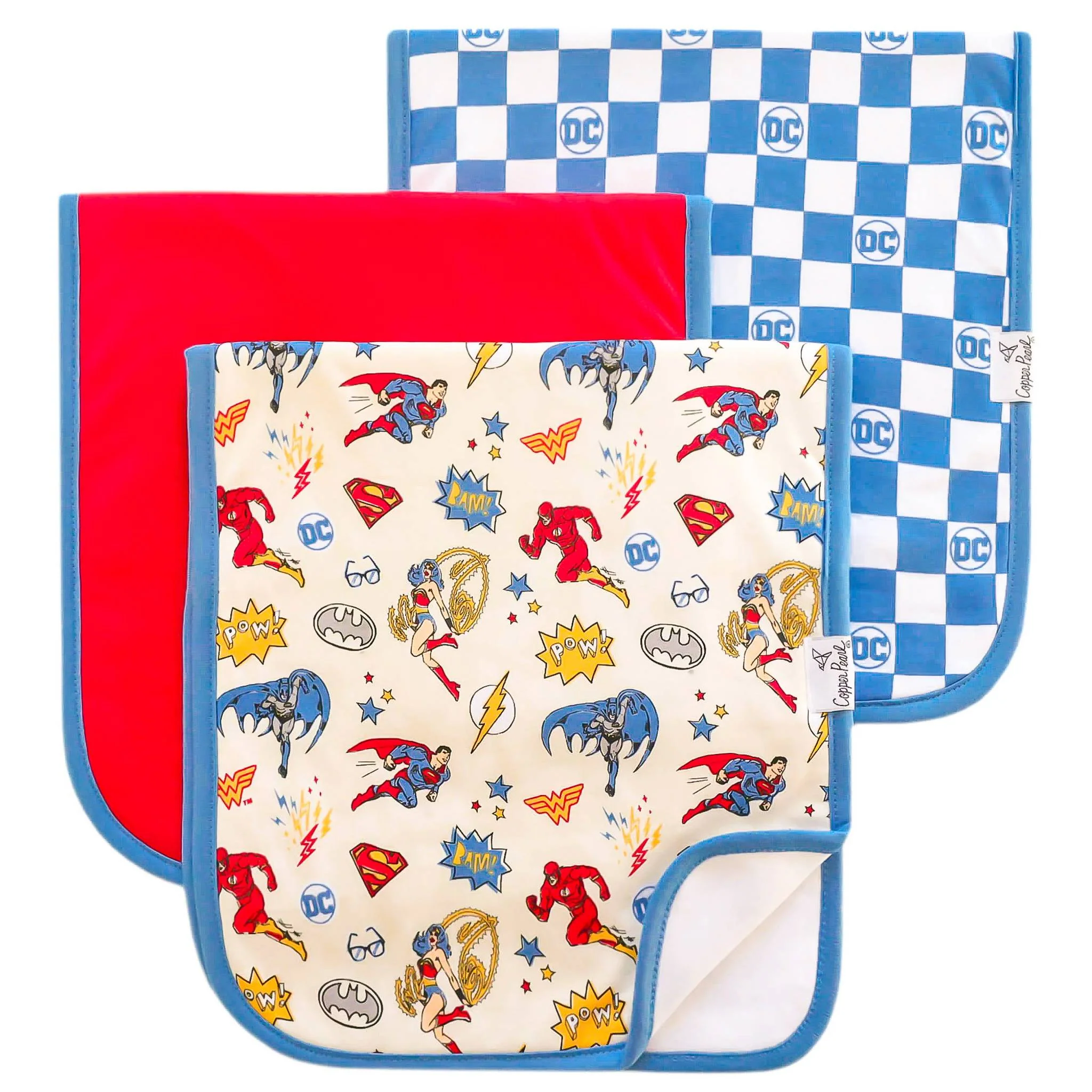 Image of Premium Burp Cloths - Justice League™