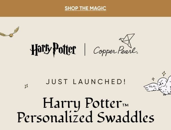 Copper Pearl |  Shop NEW Harry Potter Personalized Swaddles