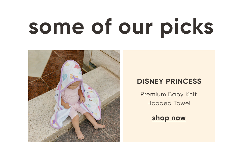 Copper Pearl | DISNEY PRINCESS Premium Baby Knit Hooded Towel