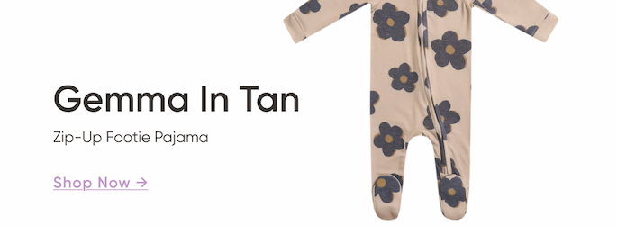 Copper Pearl | Shop Zip-Up Footie Pajama in Tan
