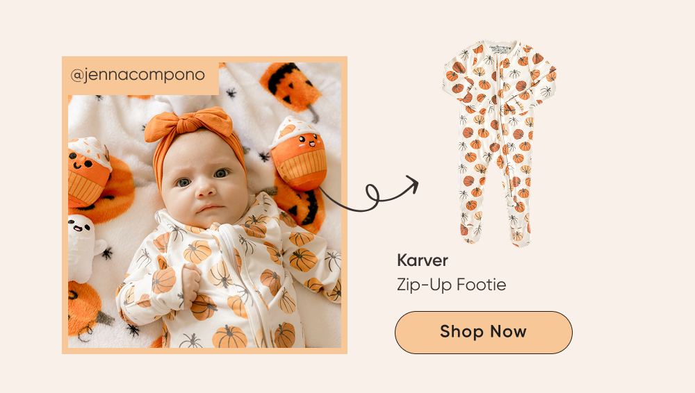 Copper Pearl | Shop Karver Zip-Up Footie