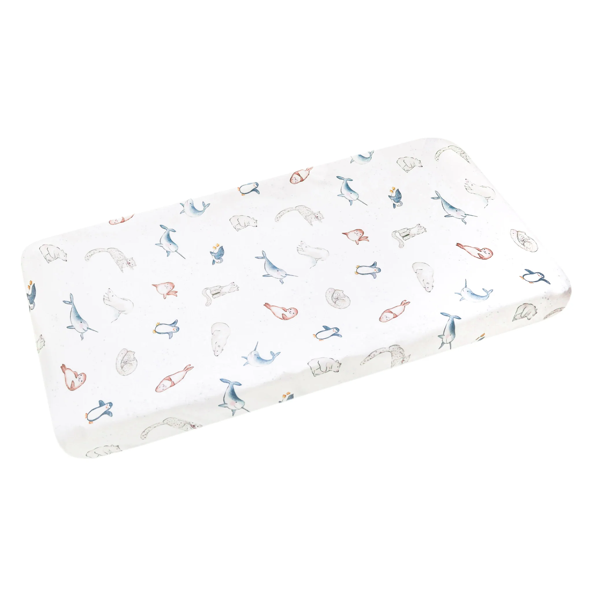 Image of Premium Knit Diaper Changing Pad Cover - Arctic Wonder