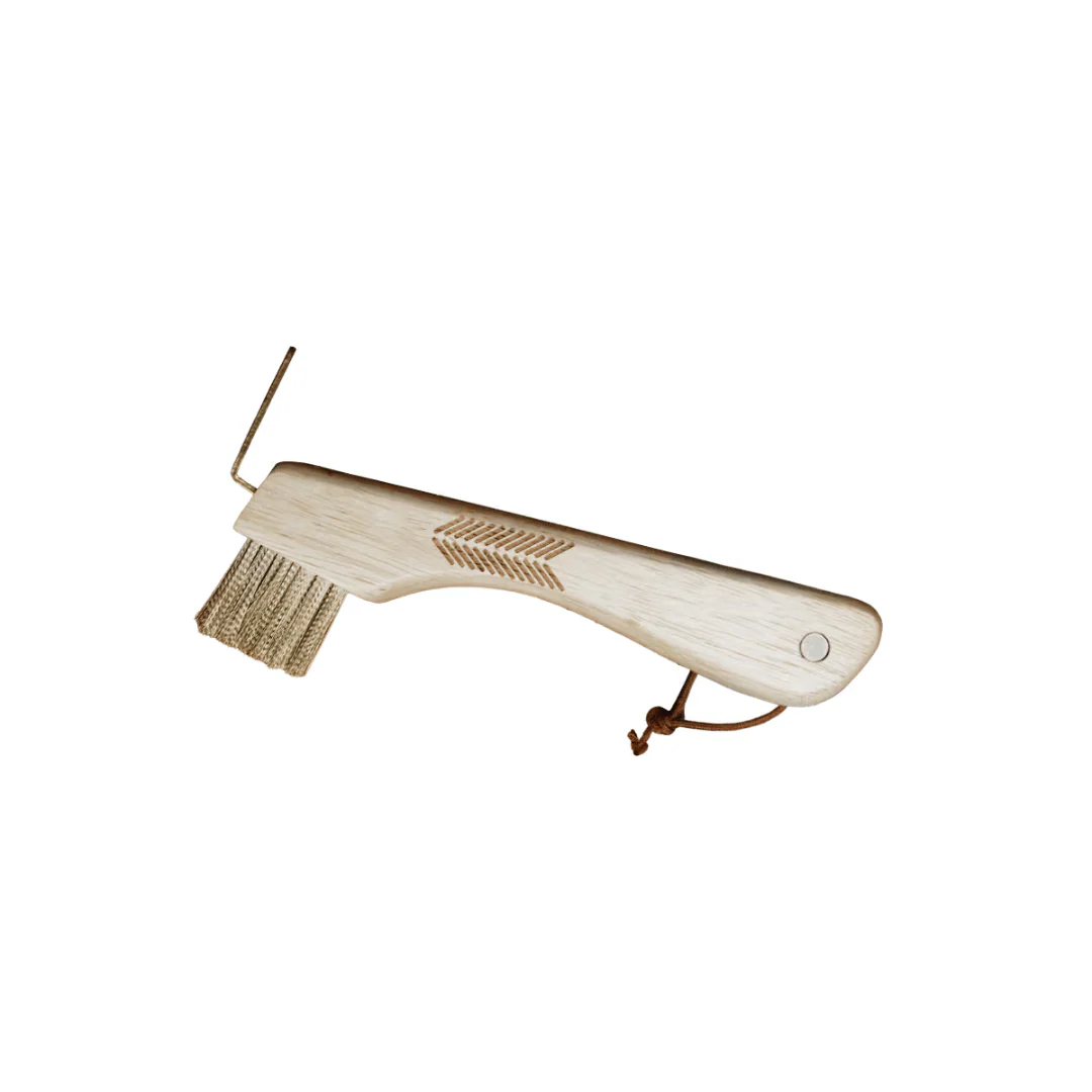 Image of Grooming Deluxe Hoof Pick with Metal Bristle & Magnet