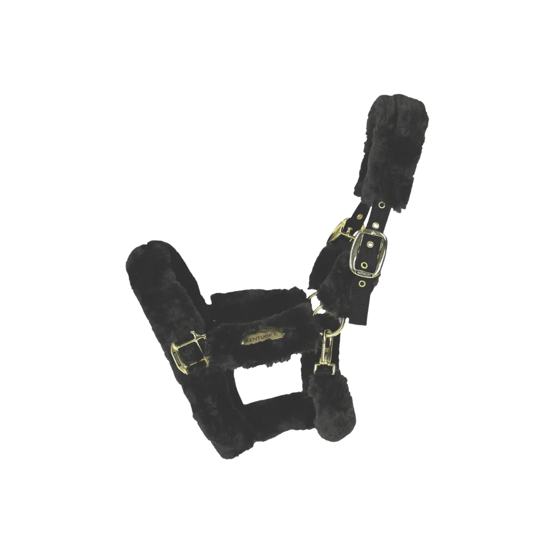 Image of Kentucky Horsewear Sheepskin Shipping Halter