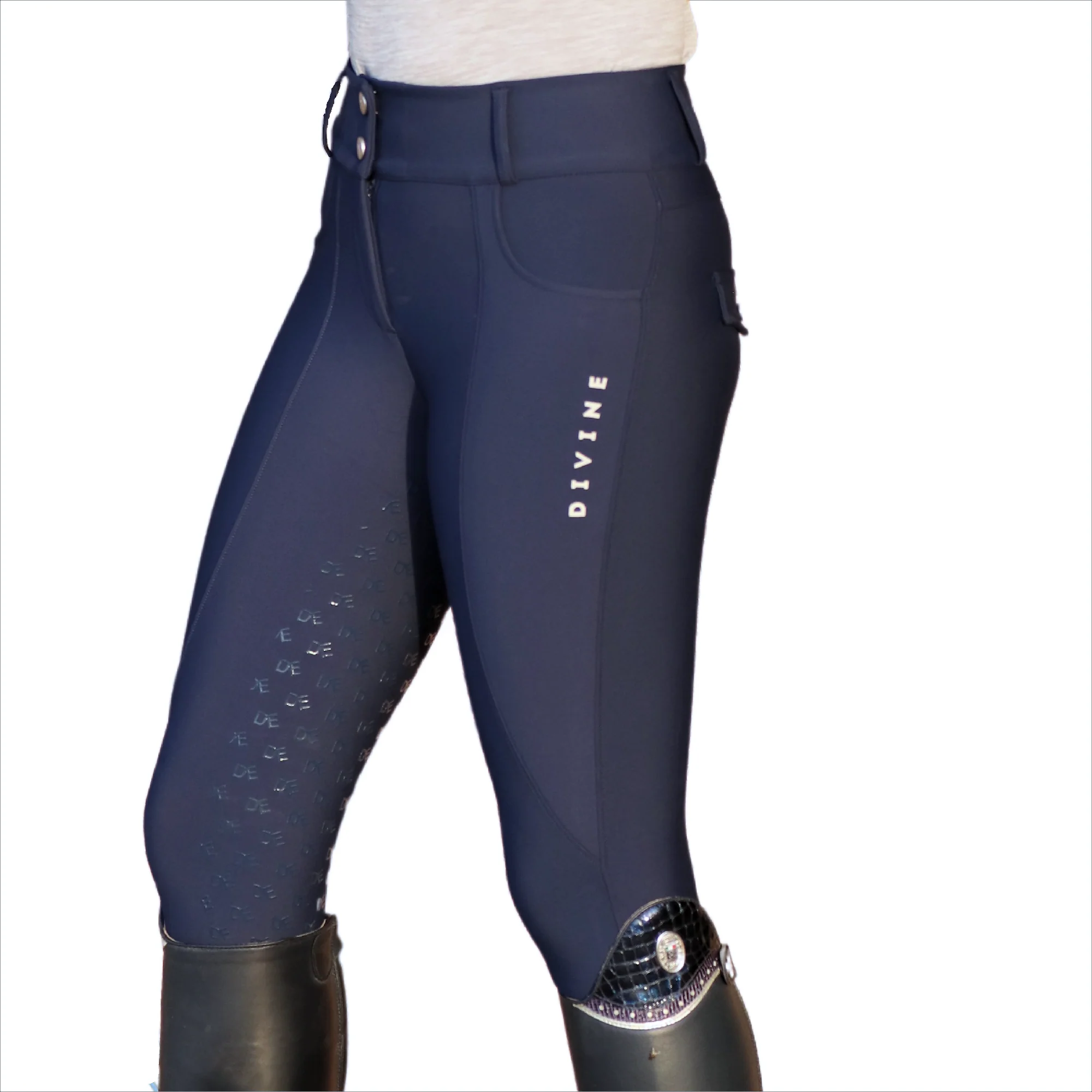 Image of Divine Equestrian Dignified Competition Breeches - Navy