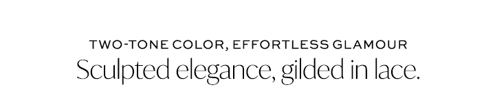 two-tones color, effortless glamour