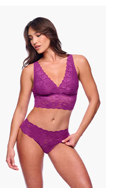 Never Say Never Plungie Longline Bralette