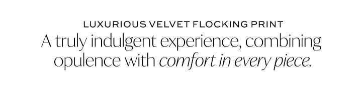 Luxurious Velvet Flocking Print