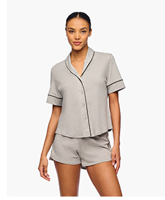 Pima Lusso Short Sleeve Top Boxer Set
