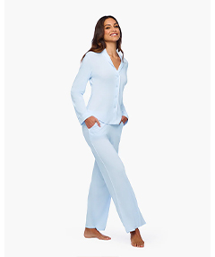 Pima Lusso Long Sleeve Top Pant Pajama Set