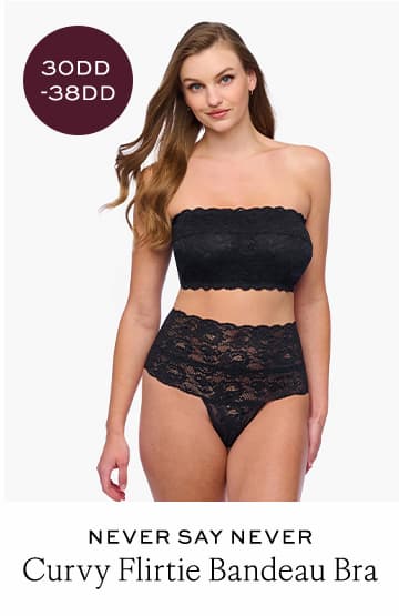 Never Say Never Curvy Flirtie Bandeau Bra