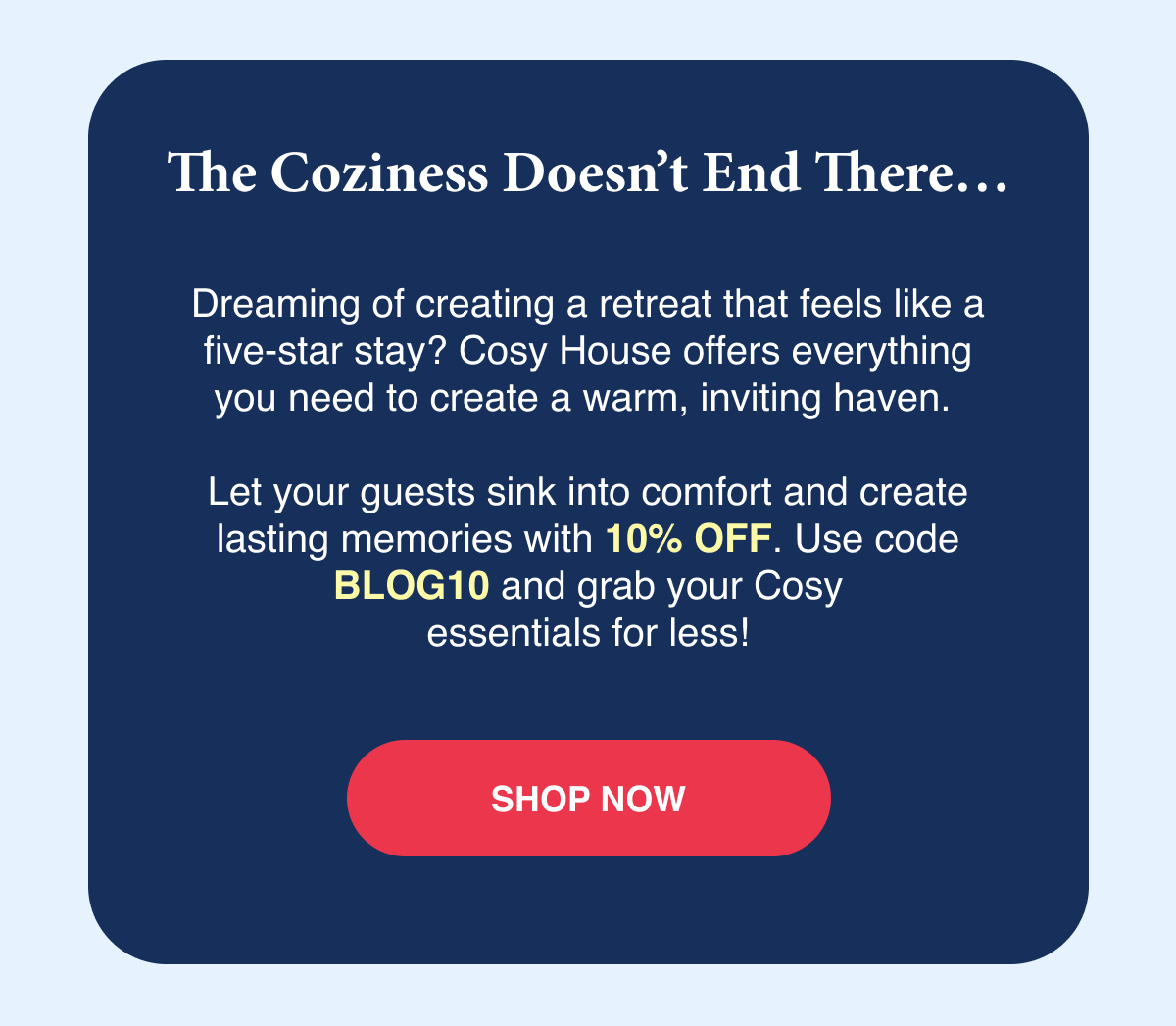 Save 10% with code BLOG10
