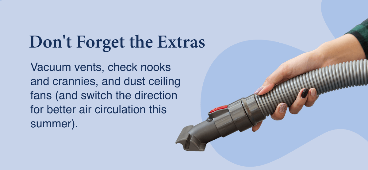 Don't forget the extras