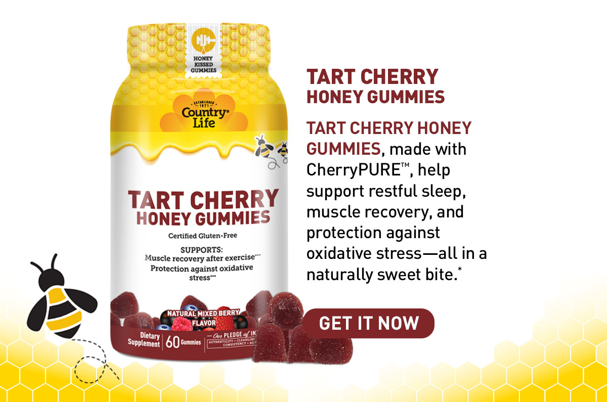 Shop Tart Cherry Honey Gummies! 