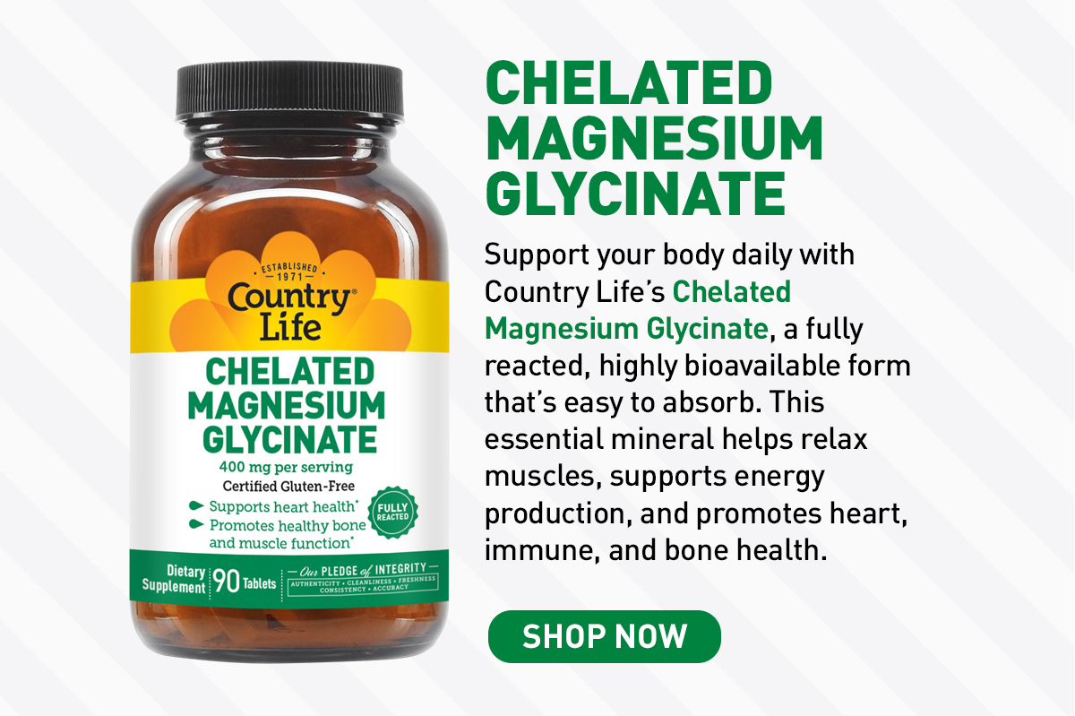 SHOP CHELATED MAGNESIUM GLYCINATE NOW 