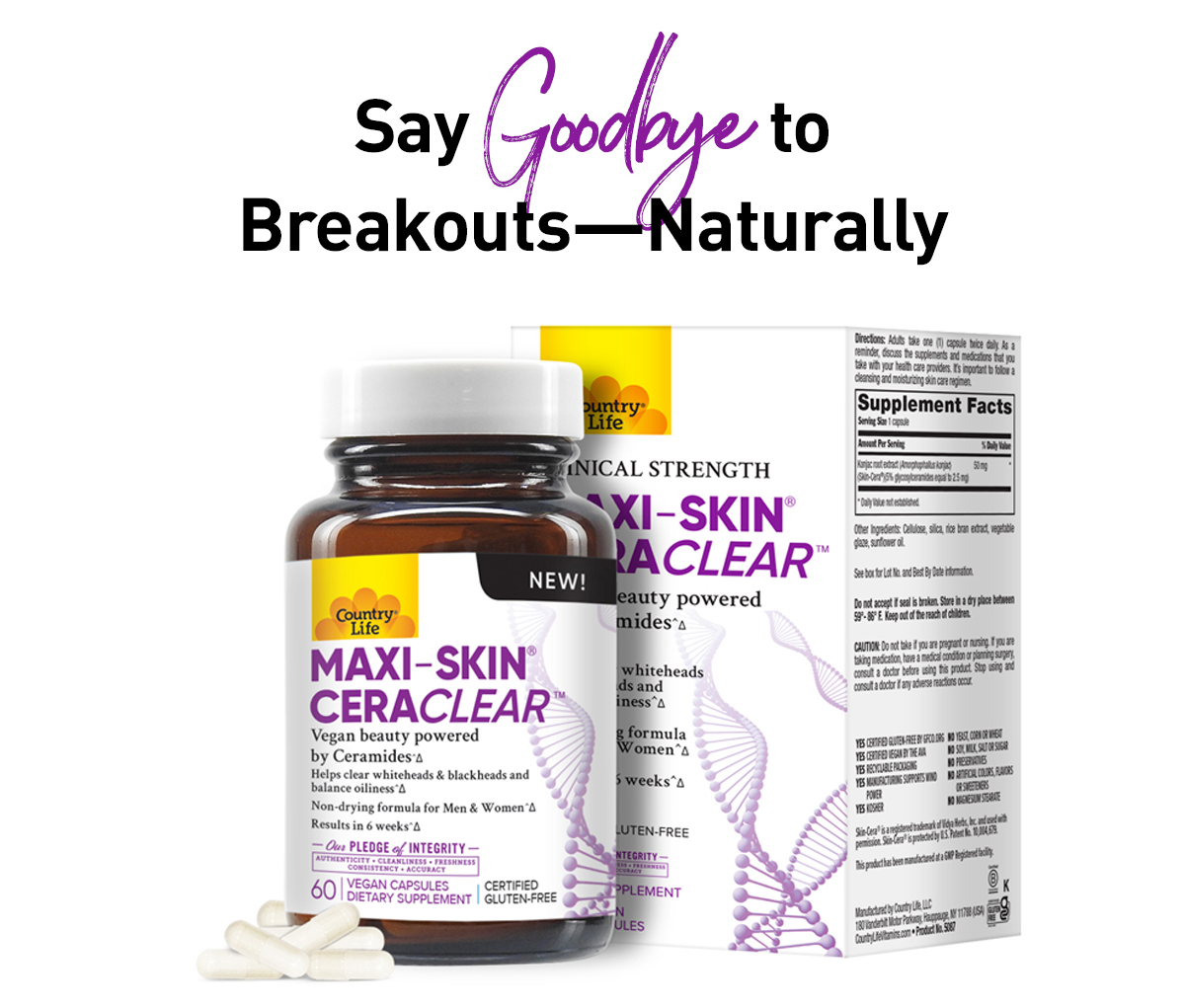 Say goodbye to breakouts! Shop 25%off sitewide! 