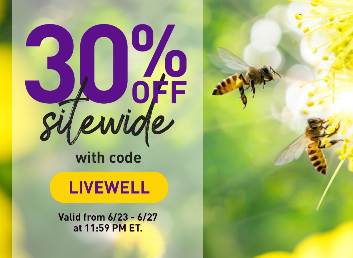 30% OFF Sitewide with code LIVEWELL 