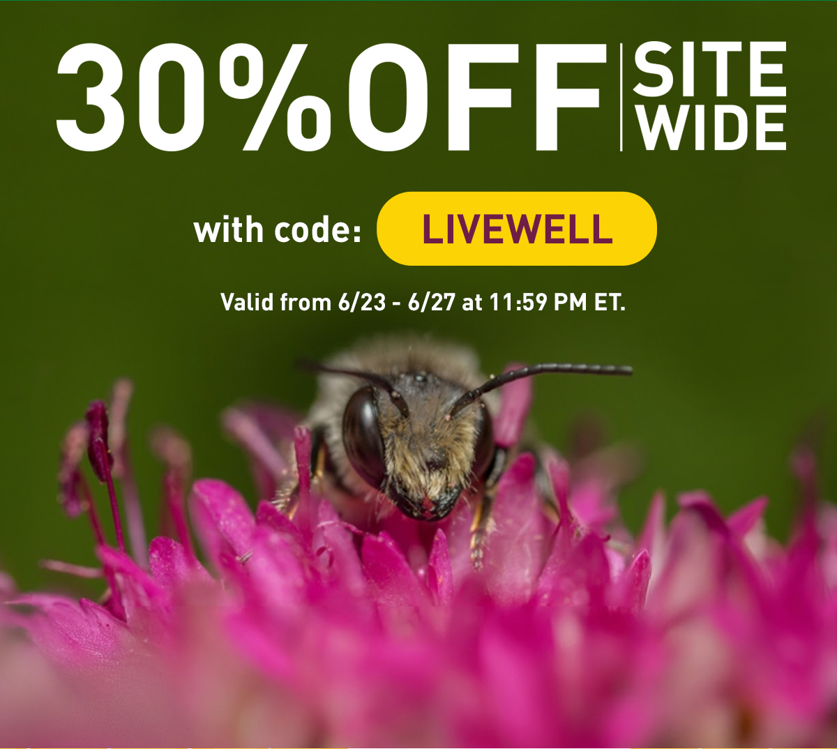 30% OFF Sitewide with code LIVEWELL 