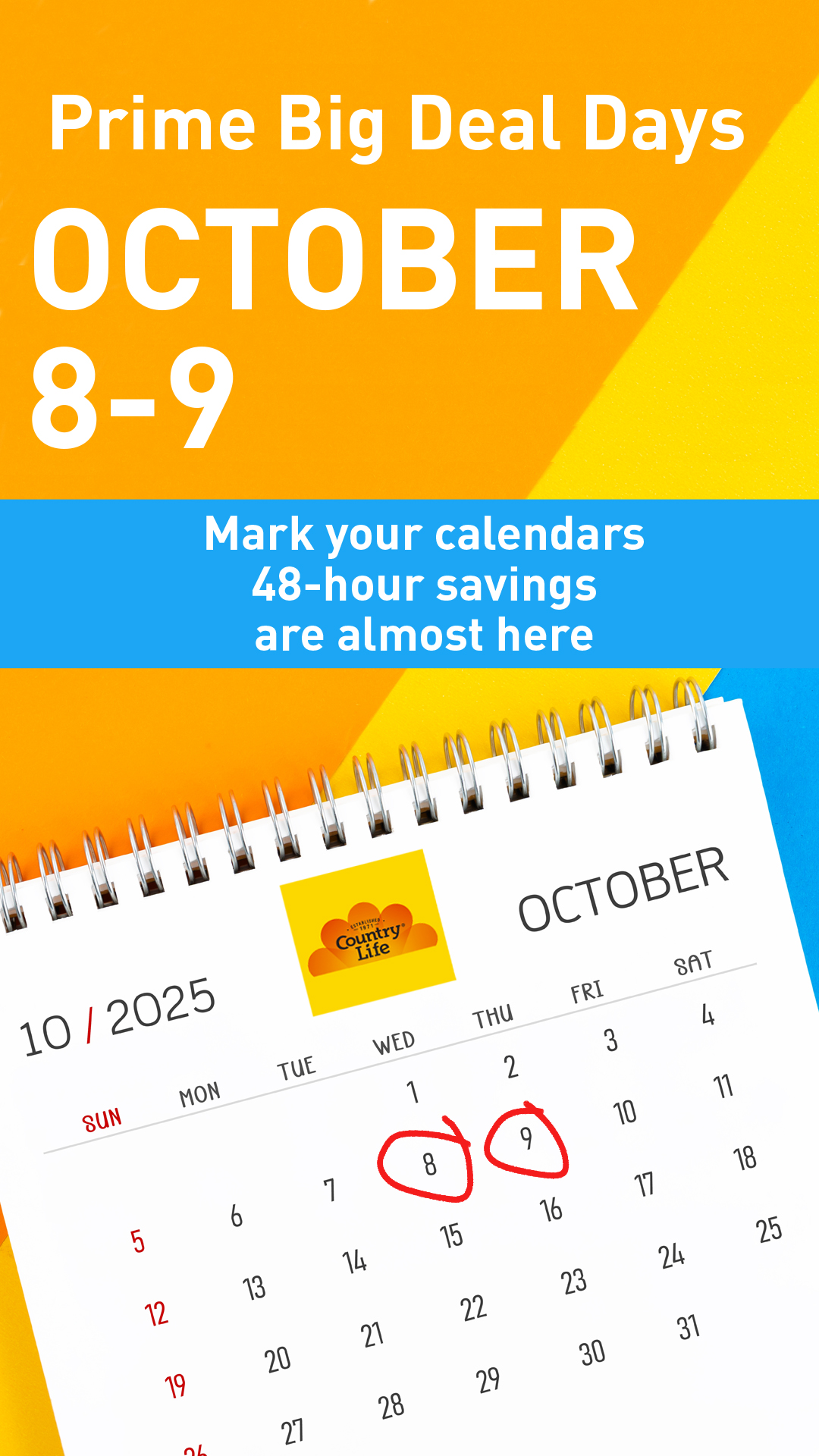 Prime Big Deal Days - October 8-9