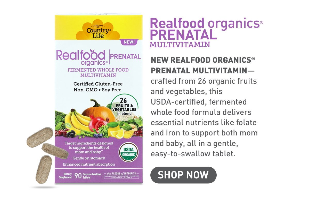 SHOP NEW REALFOOD ORGANICS PRENATAL MULTIVITAMIN