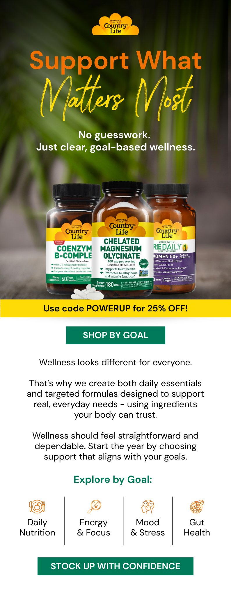 SHOP 25% OFF SITEWIDE W/ CODE POWERUP