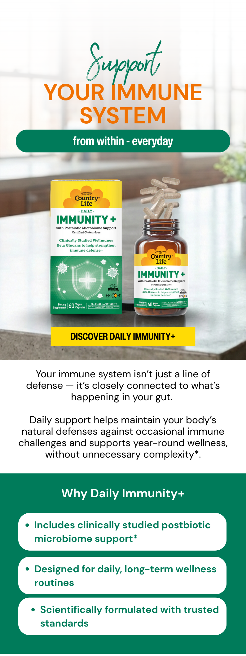 DISCOVER DAILY IMMUNITY+