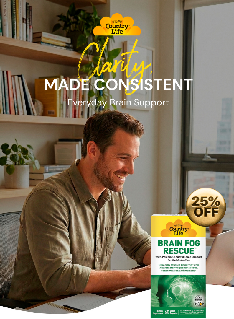 CLARITY, MADE CONSISTENT 25% OFF Everyday Brain Support