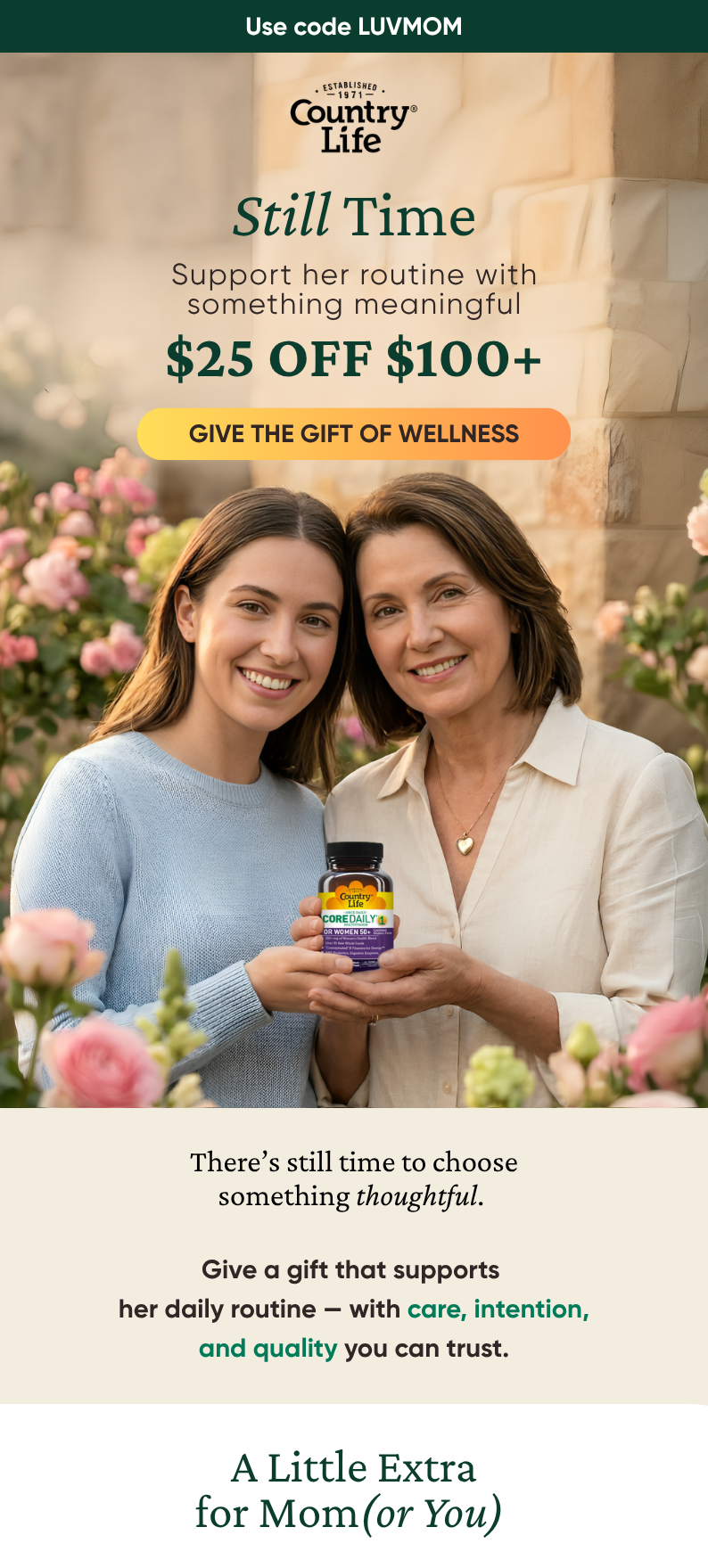 $25 OFF $100+ Use code LUVMOM