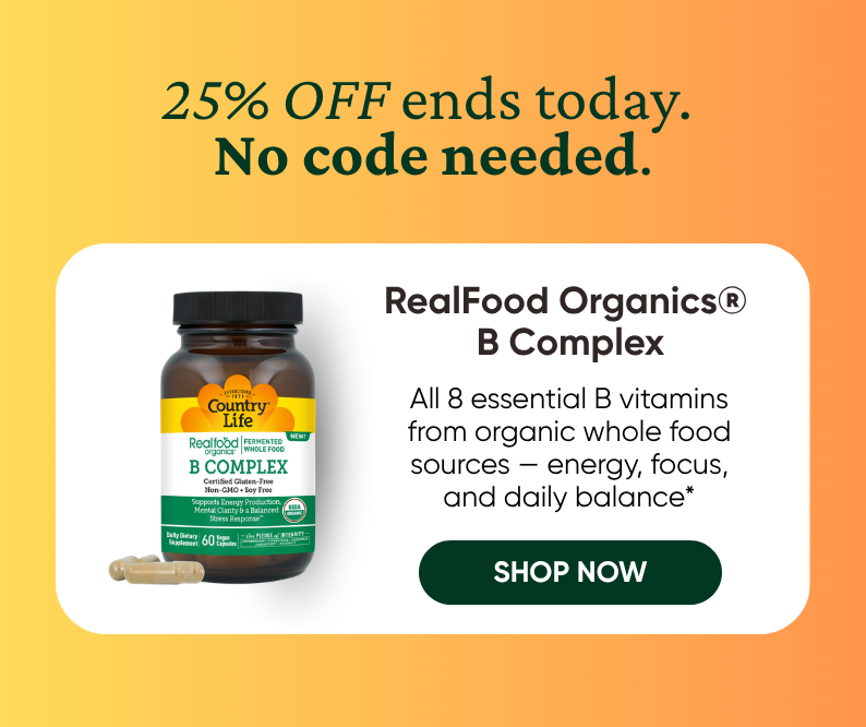 DISCOVER REALFOOD ORGANICS B COMPLEX®