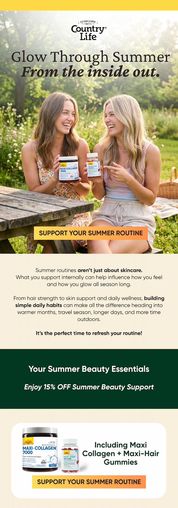 15% Off summer beauty 