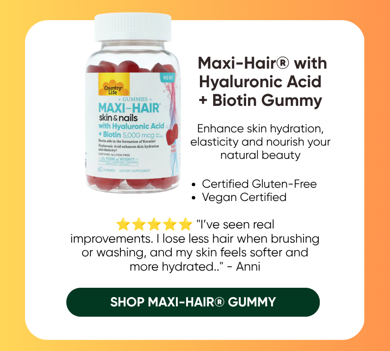 Maxi-Hair® with Hyaluronic Acid + Biotin Gummy 