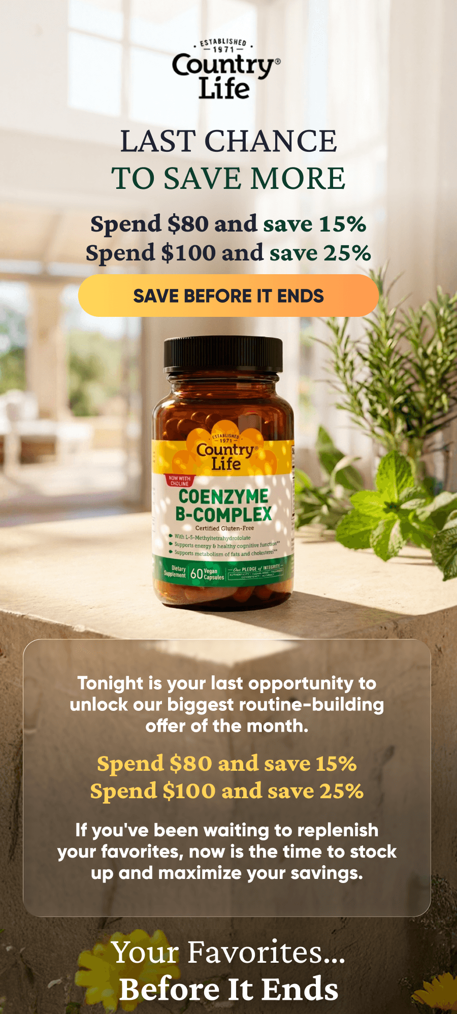 SAVE BEFORE IT ENDS