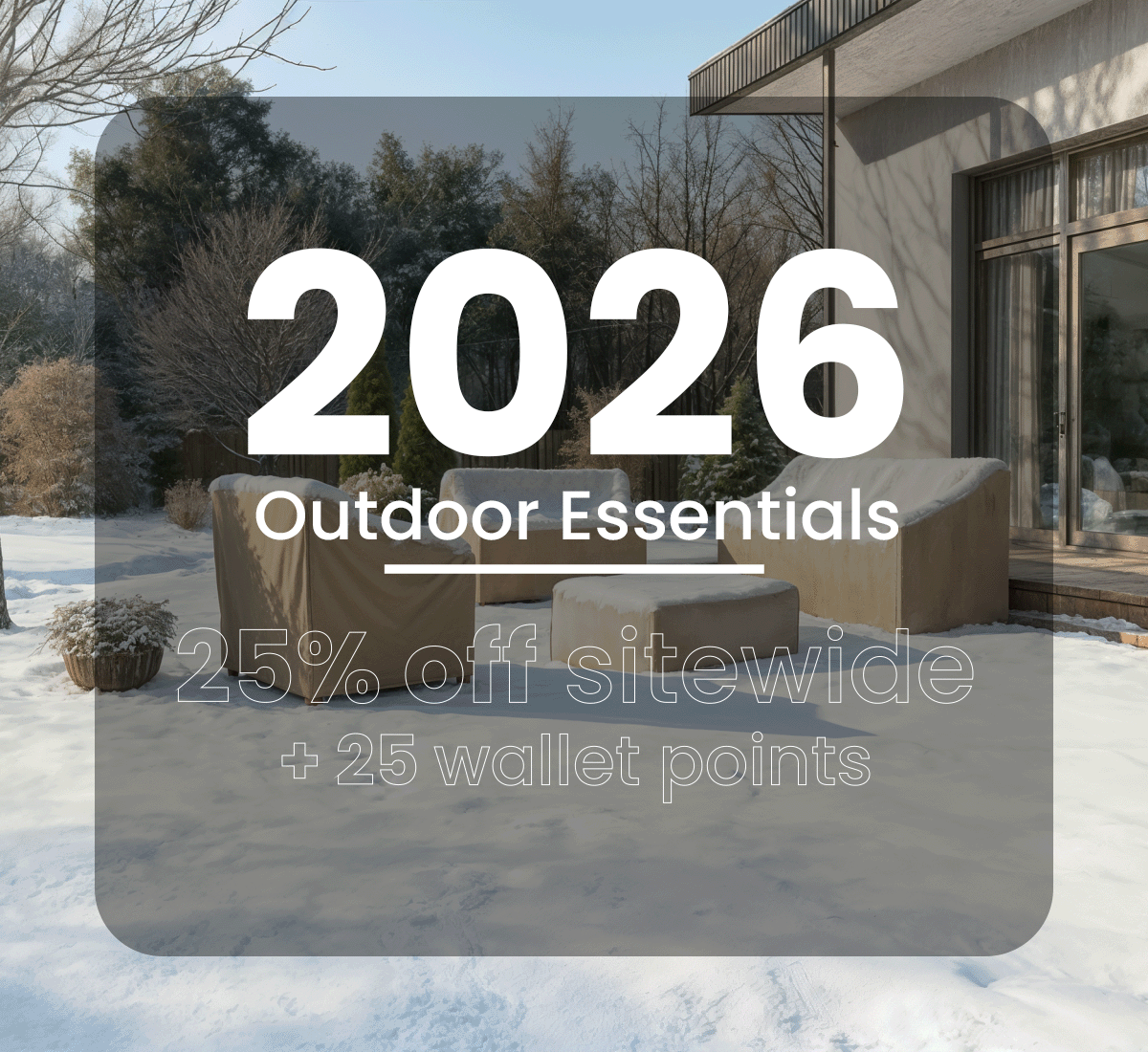 2026 Outdoor Essentials | 25% off sitewide + 25 wallet points 