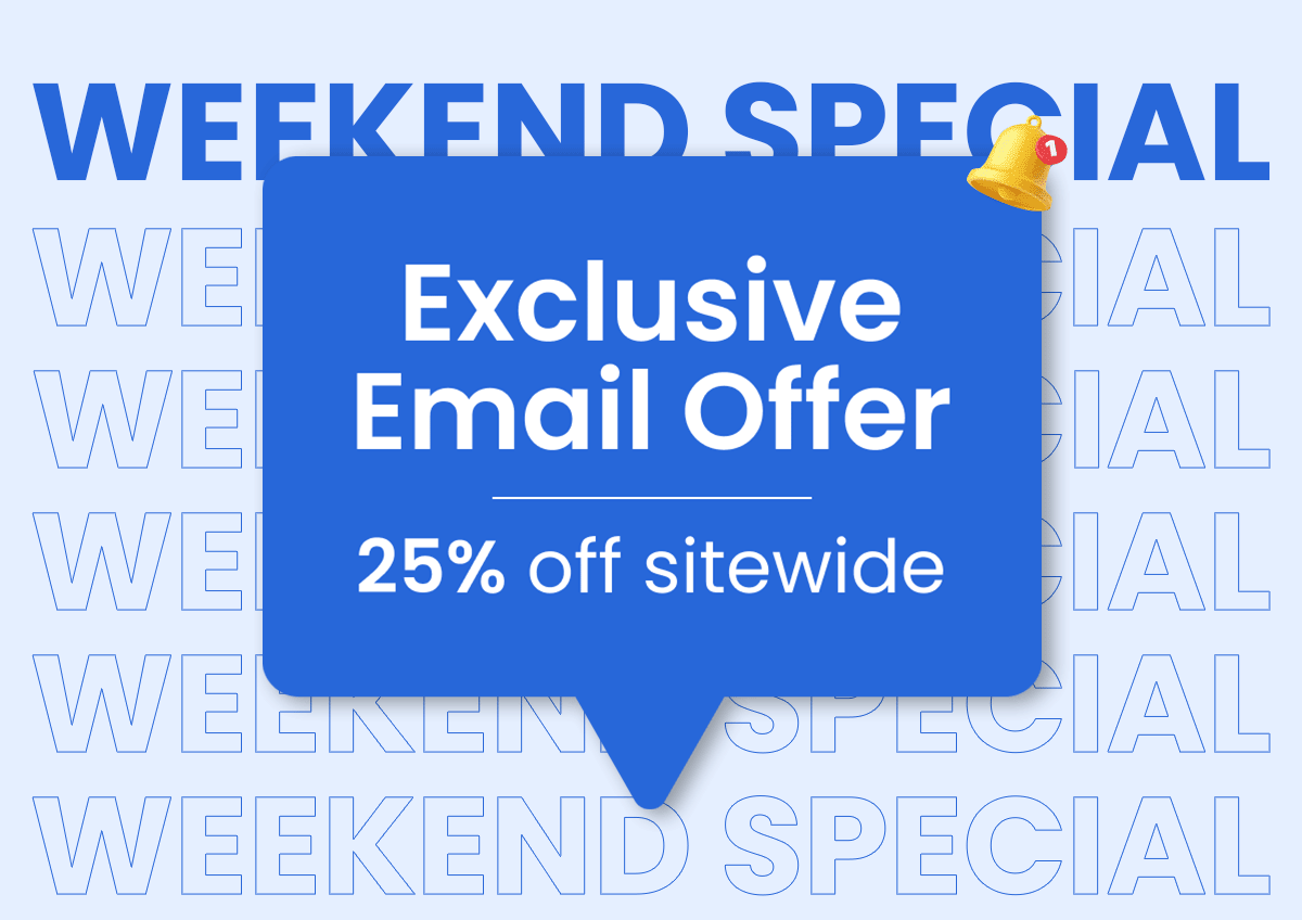 Weekend Special | 25% off sitewide 