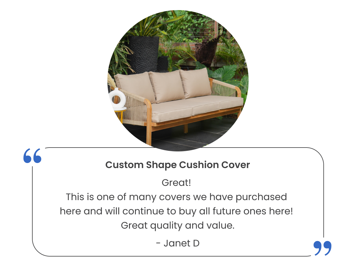 Custom Shape Cushion Cover