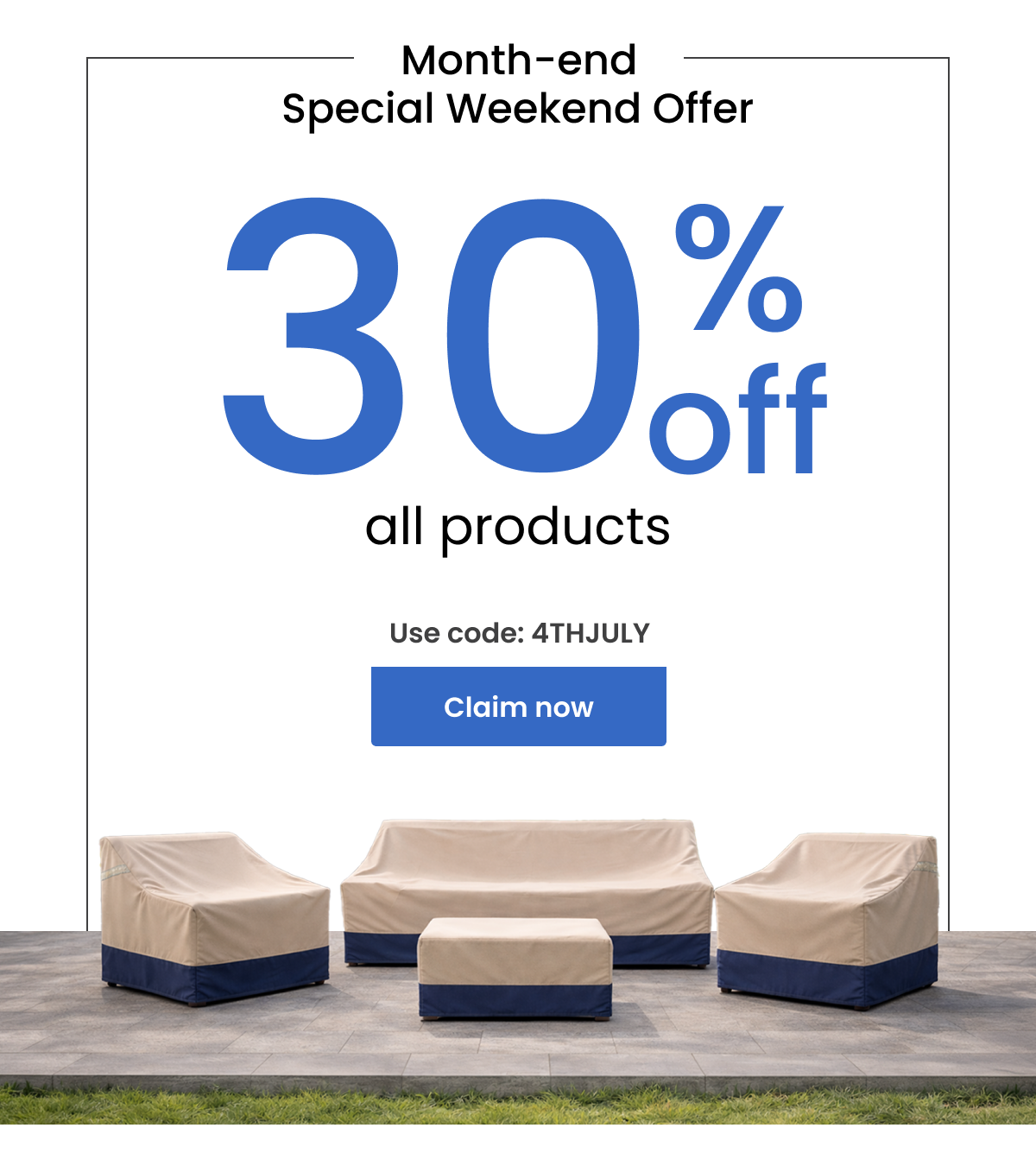 Month-end Special weekend offer | 30% off | Use code: 4THJULY