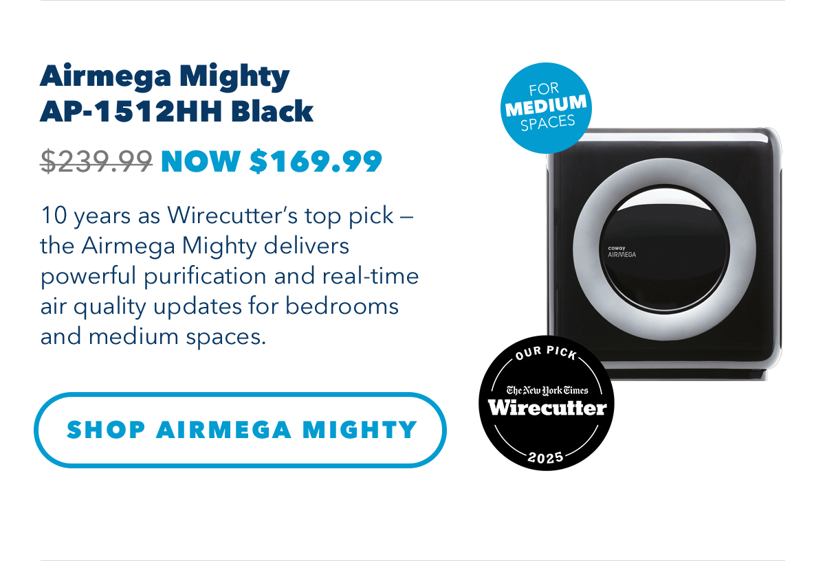 Airmega Mighty AP-1512HH Black NOW $169.99