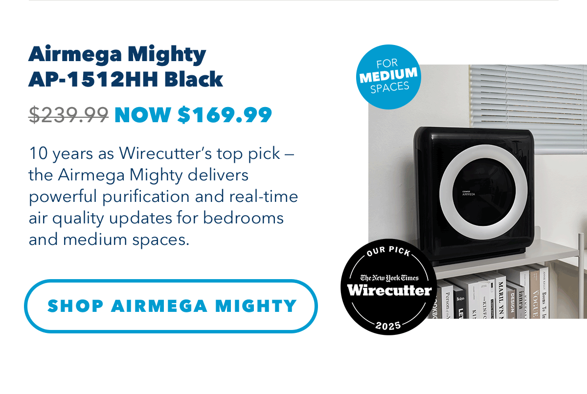 Airmega Mighty AP-1512HH Black NOW $169.99