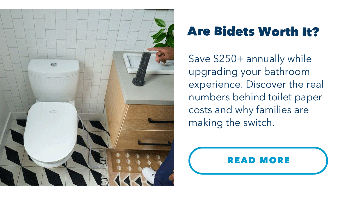 Air Bidets Worth It? Save $250+ annually while upgrading your bathroom experience. Discover the real numbers behind toilet paper costs and why families are making the switch.