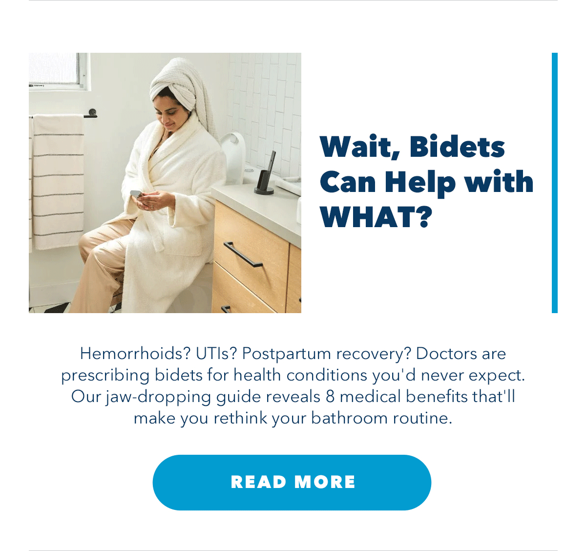 Wait, Bidets Can Help with WHAT? Hemorrhoids? UTIs? Postpartum recovery? Doctors are prescribing bidets for health conditions you'd never expect. Our jaw-dropping guide reveals 8 medical benefits that'll make you rethink your bathroom routine.