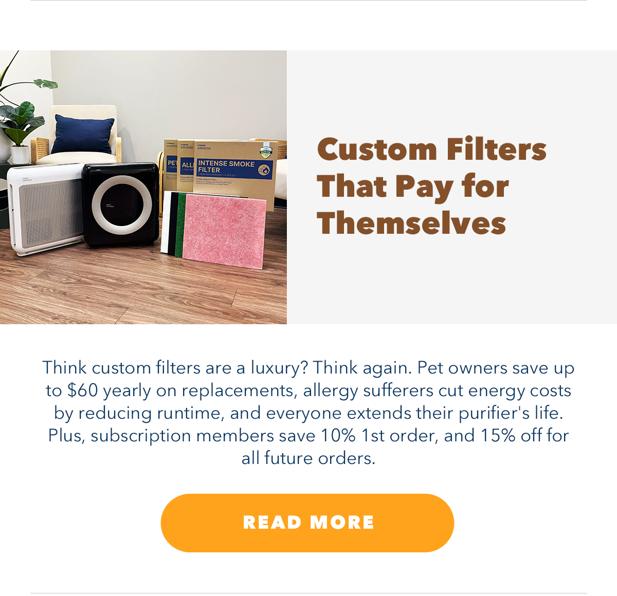 Custom Filters That Pay for Themselves - Read More