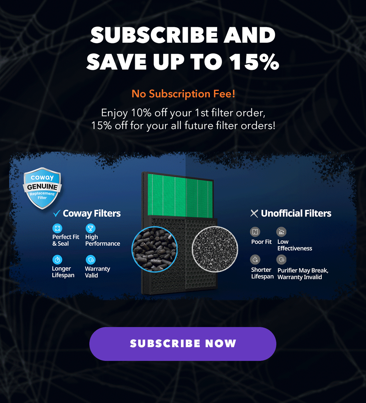 Subscribe and Save up to 15% off 
