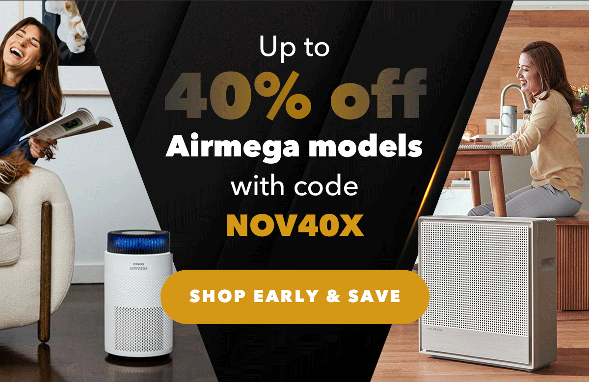 Up to 40% OFF Airmega models with code NOV40X