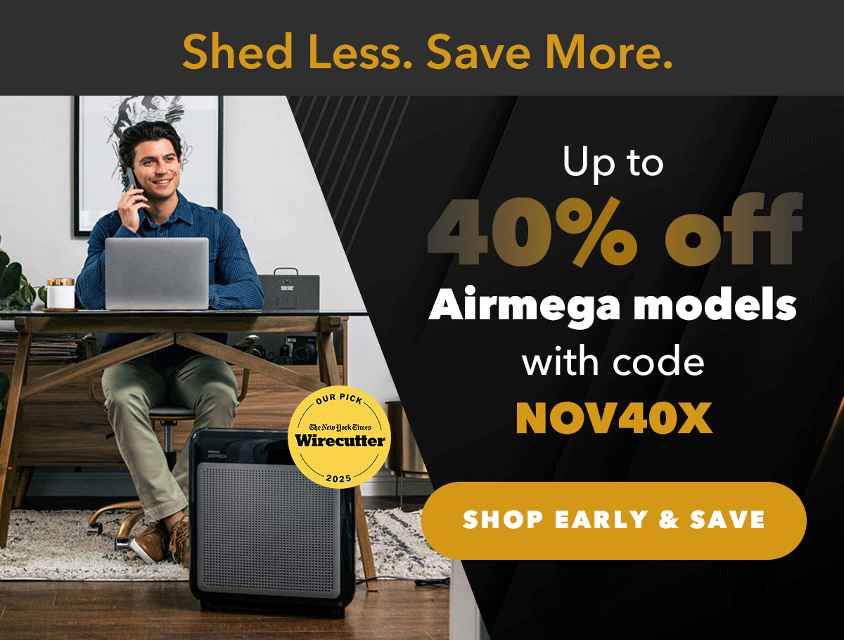 Up to 40% OFF Airmega models with code NOV40X