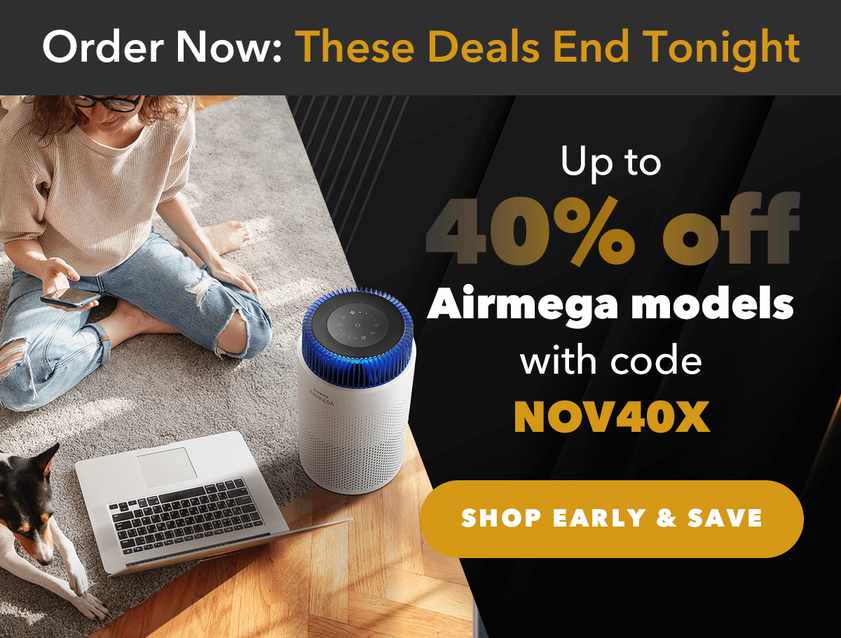 Up to 40% OFF Airmega models with code NOV40X