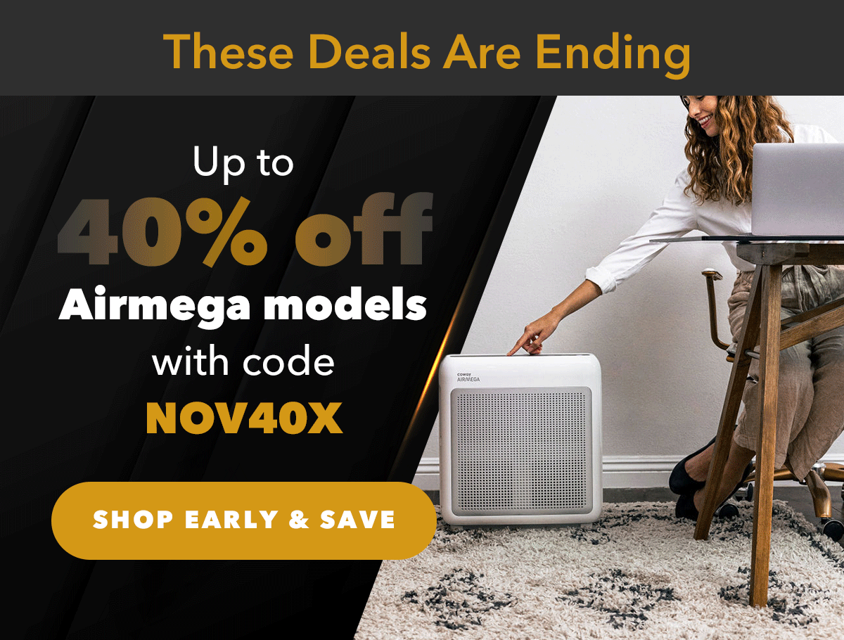 Up to 40% OFF Airmega models with code NOV40X